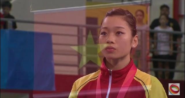 Video SEA Games 28: Lễ trao HCV nhảy chống - Phan Thị Hà Thanh