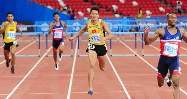 Video SEA Games 28: Chung kết chạy 400m rào nam - Quách Công Lịch/Đào Xuân Cường