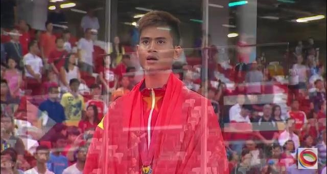 Video SEA Games 28: Lễ trao HCV 1500m nam - Dương Văn Thái