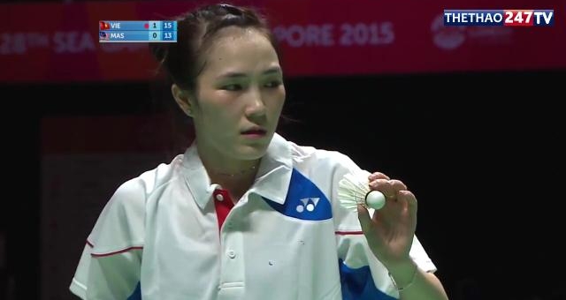 Video cầu lông SEA Games 28: Vũ Thị Trang 2-0 Lim Yin Fun (Malaysia)