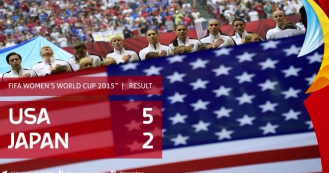 Video Chung kết World Cup bóng đá nữ 2015: Mỹ 5-2 Nhật Bản
