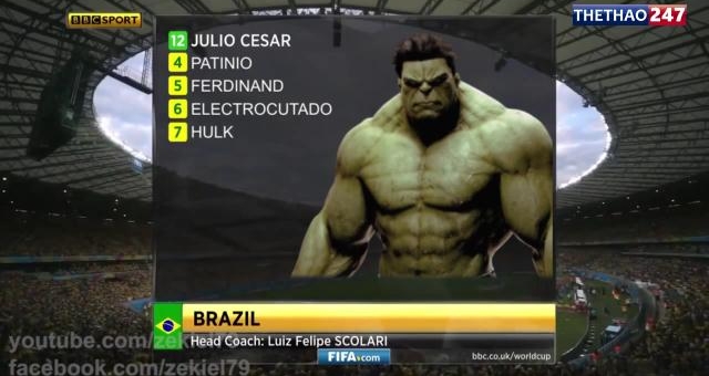 VIDEO: Phiên bản chế không thể tin nổi trận Brazil thua 1-7 trước Đức