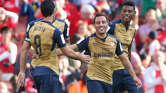 Arsenal dễ dàng hạ Lyon với cú đúp hat-trick
