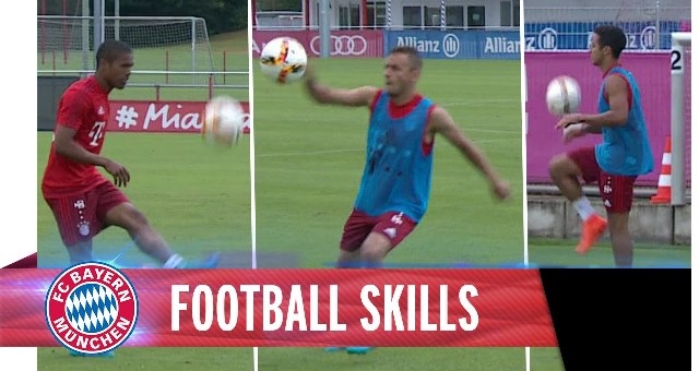 VIDEO: Sao Bayern phô diễn kỹ thuật chuyền và khống chế bóng bổng trong buổi tập