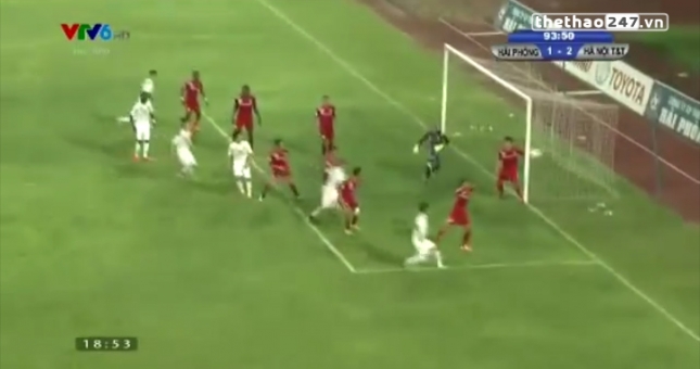 Video bàn thắng: Hải Phòng 1-2 Hà Nội T&T (Vòng 22 V-League 2015)
