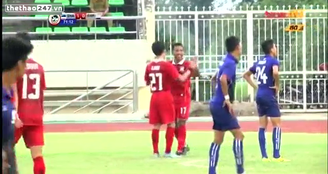 Video bàn thắng: U19 Thái Lan 6-0 U19 Campuchia