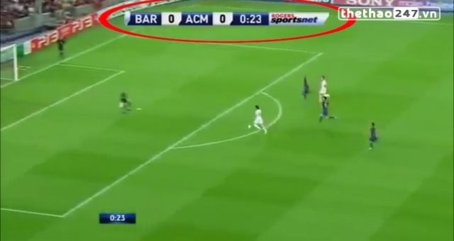 VIDEO: Bàn thắng ở giây thứ 24 của Alexandre Pato vào lưới Barca