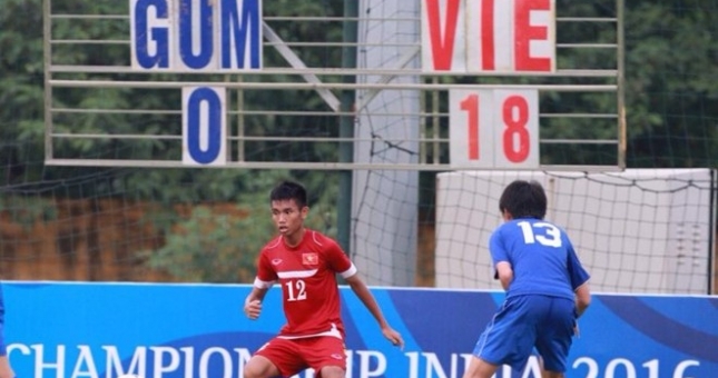 Video bàn thắng: U16 Việt Nam 18-0 U16 Guam