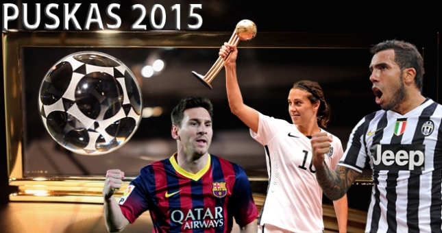 Messi, Tevez và sao ‘nữ’ cùng tranh giải Bàn thắng đẹp nhất 2015