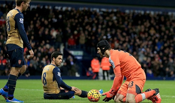 Video bàn thắng: West Brom 2-1 Arsenal (Vòng 13 Ngoại hạng Anh)