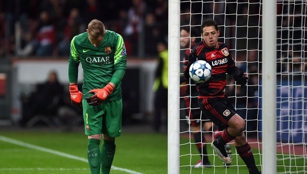 Highlights Bayer Leverkusen 1-1 Barcelona: Messi - Chicharito lập công!