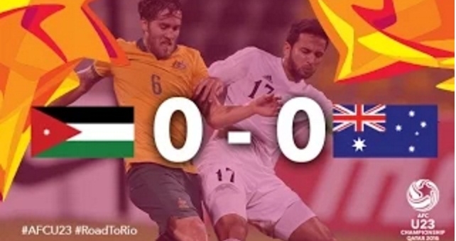 Highlights U23 Jordan 0-0 U23 Australia (VCK U23 châu Á 2016)