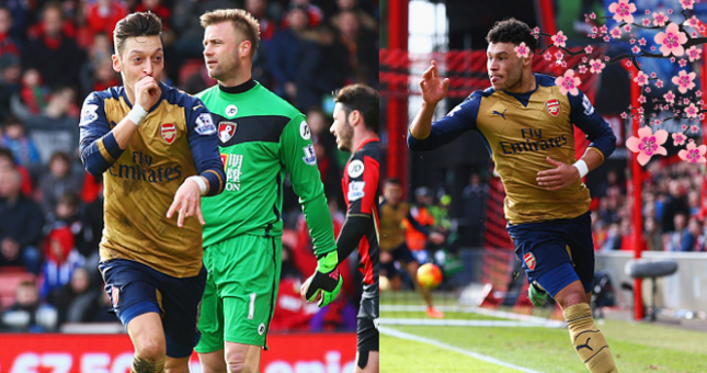 Thắng Bournemouth, Arsenal nối gót Spurs vượt qua M.C