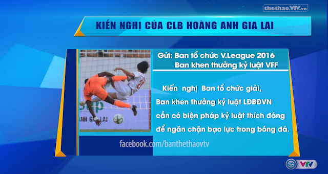 VIDEO: Kiến nghị của HAGL về tranh cãi tại vòng 2 V-League 2016
