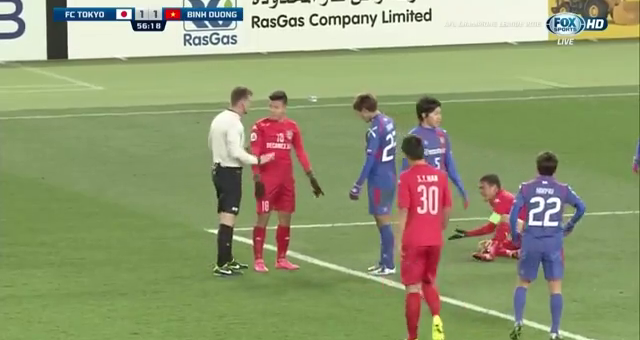 VIDEO: Trọng tài AFC khiến Bình Dương mất oan 1 quả pen