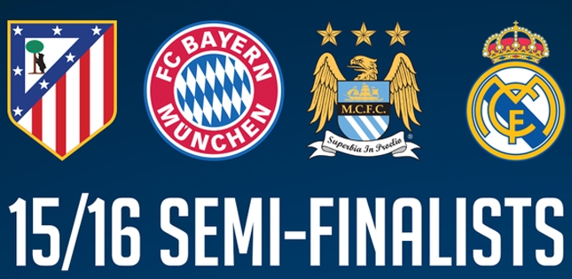 Xác định 4 đội lọt vào bán kết Champions League 2015/16