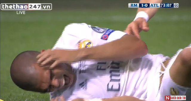 VIDEO: Tình huống ăn vạ thô thiển của Pepe trước Atletico