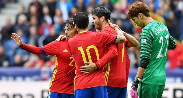 Video bàn thắng: Tây Ban Nha 6-1 Hàn Quốc (Giao hữu quốc tế)