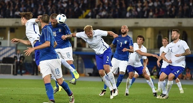 Video bàn thắng: Italia 2-0 Phần Lan (Giao hữu quốc tế)