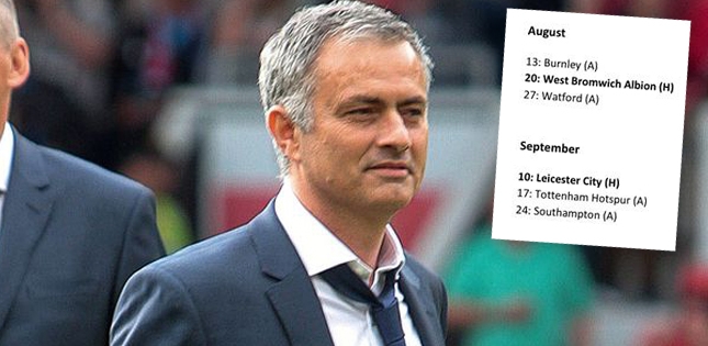 Rò rỉ lịch thi đấu Premier League 2016/17: MU dễ trong tháng 8