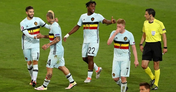 Thắng đậm Hungary, ĐT Bỉ vào tứ kết EURO 2016