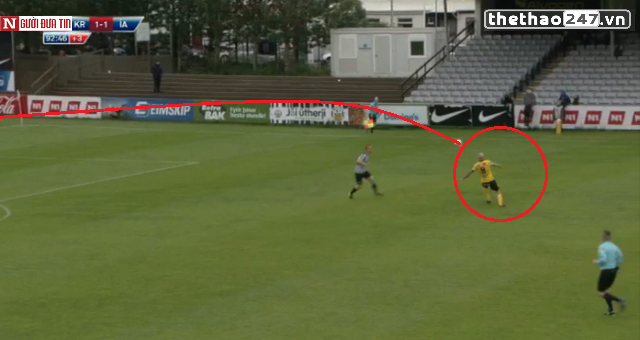 VIDEO: Siêu phẩm volley khó tin ở giải VĐQG Iceland