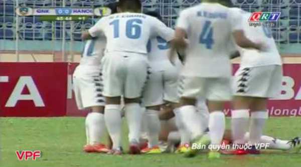 Video bàn thắng: Quảng Nam 0-1 Hà Nội T&T (Vòng 22 V-League 2016)