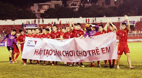 ĐT Việt Nam có hoạt động ý nghĩa trước khi sang Hàn Quốc