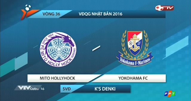 Highlights Mito Hollyhock 1-1 Yokohama FC (Vòng 36 J-League 2)