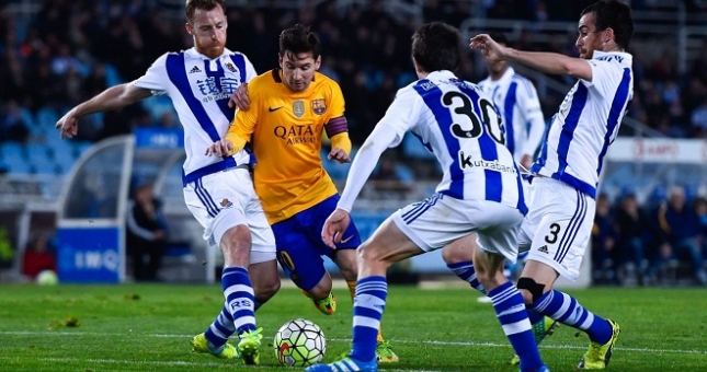 Hòa Sociedad, Barca bị Real Madrid bỏ xa trên BXH