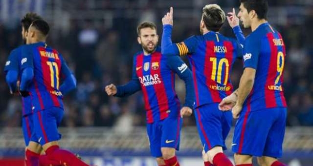 Video bàn thắng: Real Sociedad 1-1 Barcelona (Vòng 13 - La Liga)