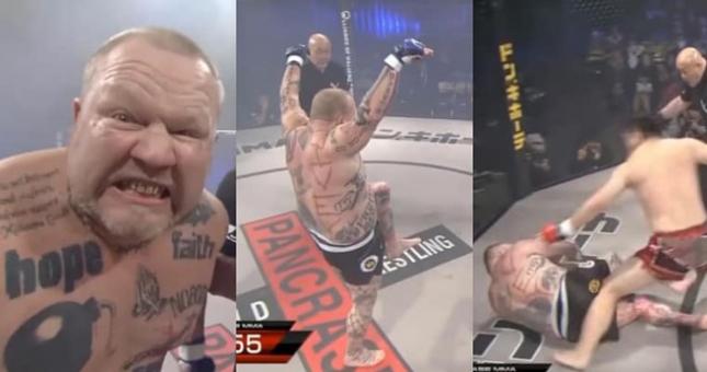 Võ sĩ hơn 100kg lừa đấm đối thủ bằng chiêu giả vờ đau siêu 'dị'