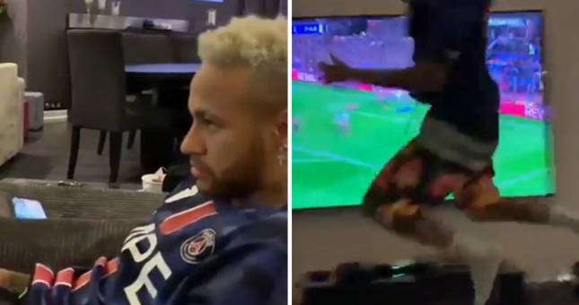 VIDEO: Neymar tập tễnh ăn mừng phấn khích khi PSG hạ MU