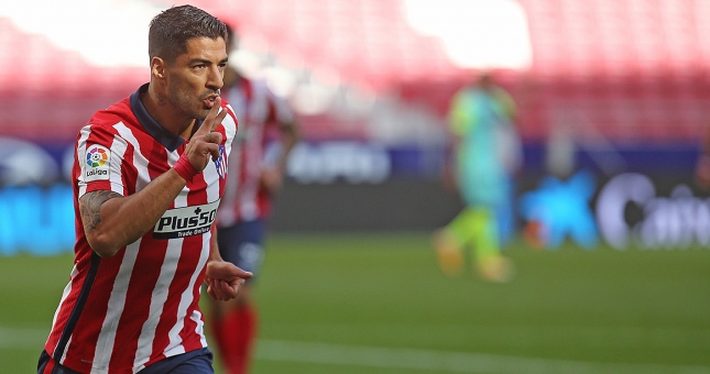 Suarez lập cú đúp ngay trận ra mắt Atletico Madrid