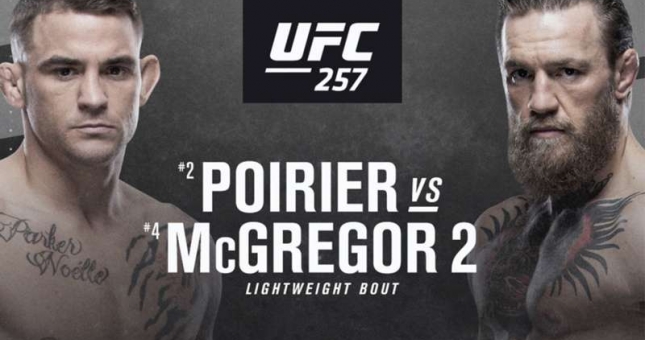 Lịch thi đấu UFC 257: McGregor tái xuất