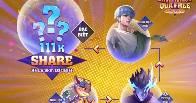 Liên Quân Mobile 'chơi lớn' với sinh nhật 4 tuổi