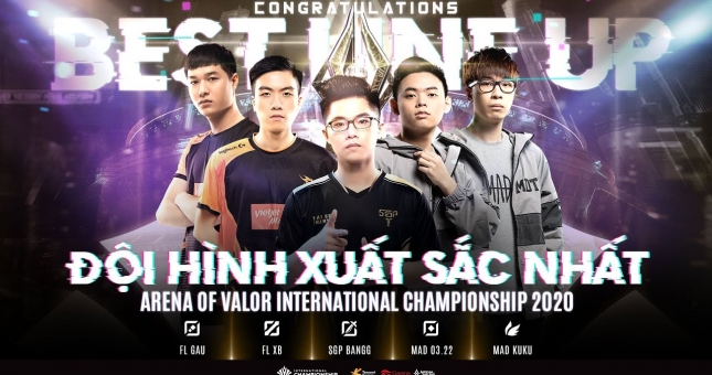 Liên Quân Mobile: Đội hình xuất sắc nhất AIC 2020