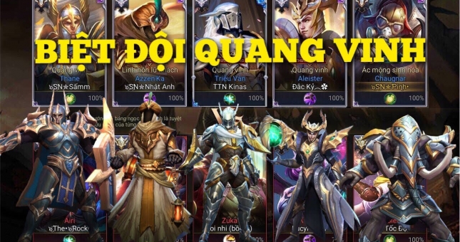 Liên Quân Mobile: 'Test' đội hình skin Quang Vinh siêu mạnh 