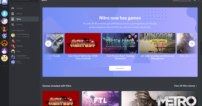 Discord mở cửa hàng bán Game 'cạnh tranh' với Steam