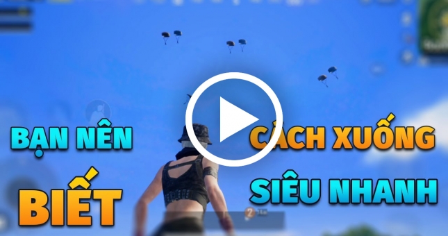 PUBG Mobile: PoxPox hướng dẫn nhảy dù siêu nhanh - Đáp đất trước mọi kẻ địch