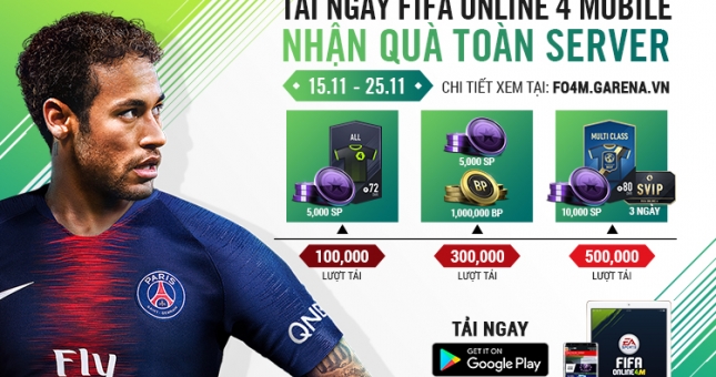 Chính thức FIFA Online 4 Mobile ra mắt Open Beta từ ngày 15/11