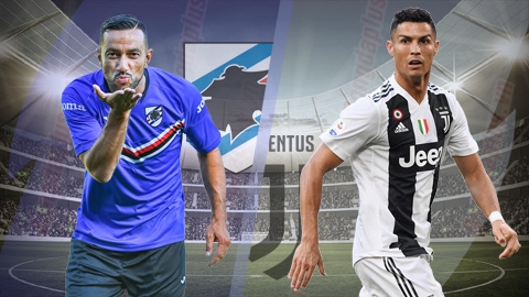 Sampdoria vs Juventus: Đòi lại ngôi đầu