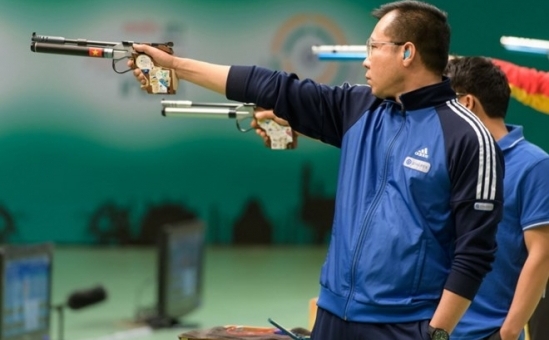 Xạ thủ Hoàng Xuân Vinh thất bại ở nội dung 50m súng ngắn