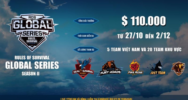 ROS Mobile Global Series: Kết quả thi đấu tuần thứ 2 của các đội tuyển Việt Nam