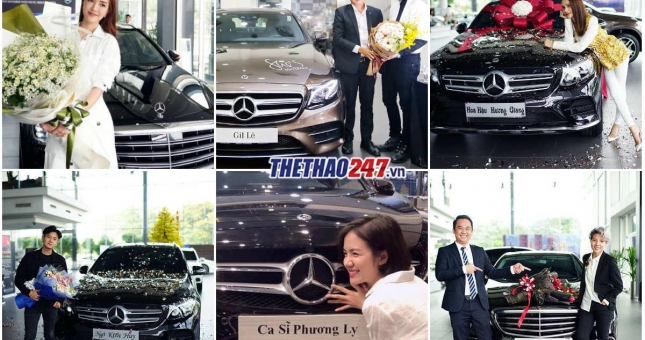 Ca sĩ Việt đua nhau tậu Mercedes-Benz trong năm 2018
