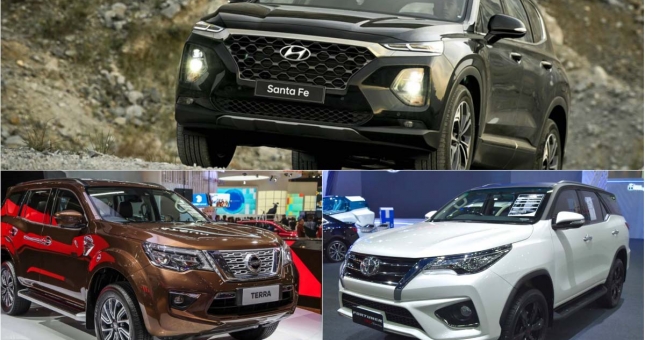 So sánh Hyundai SantaFe với Toyota Fortuner, Nissan Terra