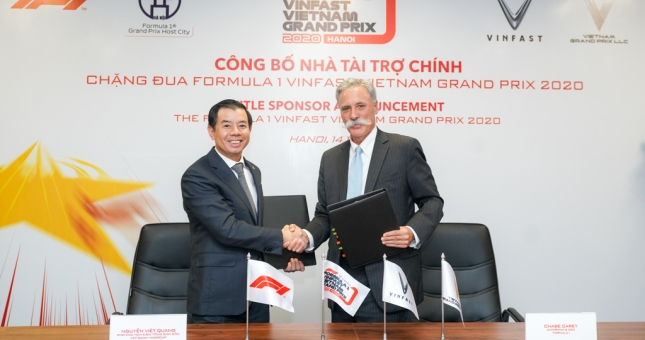 VinFast là nhà tài trợ chính của chặng đua Công thức 1 tại Việt Nam