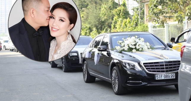 Đám cưới Bảo Thy: Mercedes-Maybach S600 14 tỷ đồng làm xe hoa