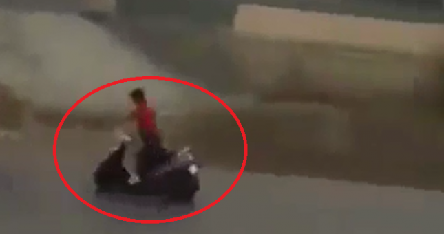 VIDEO: Nam thanh niên drift xe tay ga cực ấn tượng