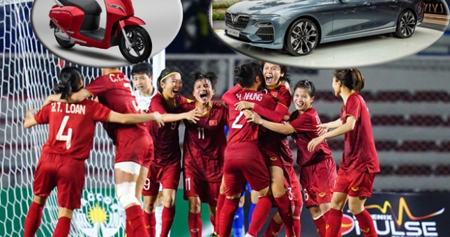 VinFast tặng ô tô Lux và xe máy điện Klara S cho tuyển nữ Việt Nam